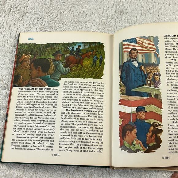 Vtg Pictorial Encyclopedia of American History 2 and 7 - 1861-1865 and 1734-1783 - Picture 16 of 16